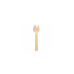 Mini fourchette bouleau 10,5 cm - par 100