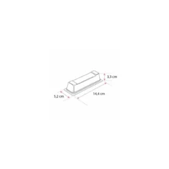 Moule aiguillette PET cristal 14,4 x 5,2 x 3.3 cm - par 100