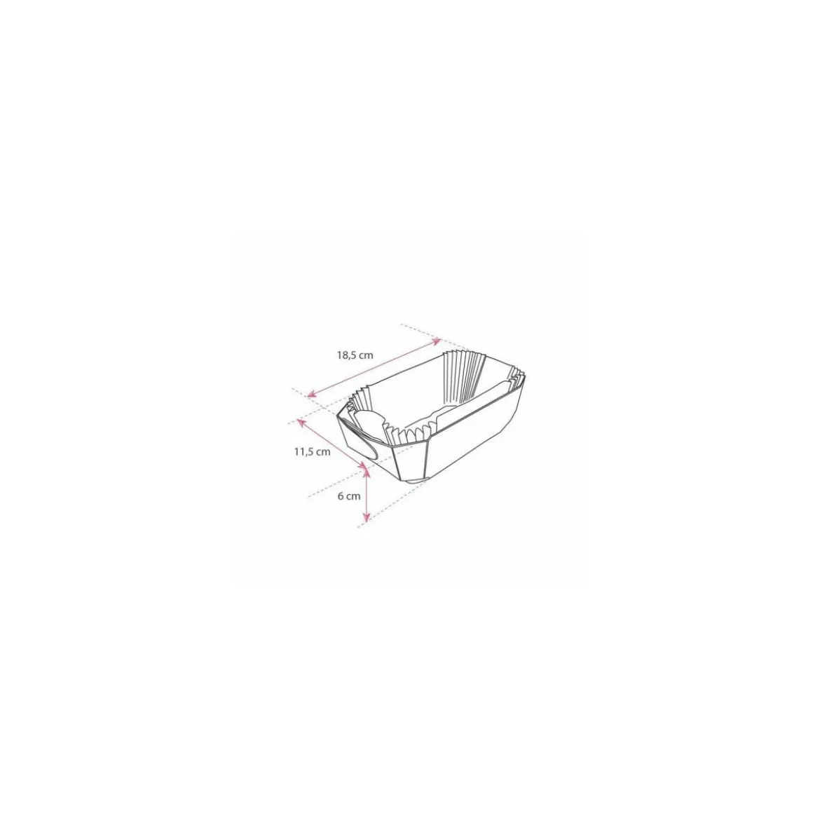 Moule bois 18,5 x 11,5 x 6 cm - par 100