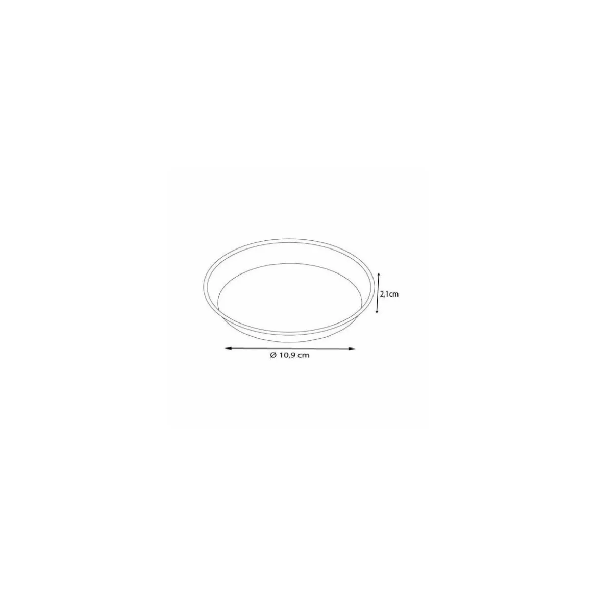 Moule de cuisson rond papier 10,9 x 2,1 cm - par 50