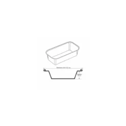 Moule rectangulaire aluminium MO 1600 160 cl - par 100