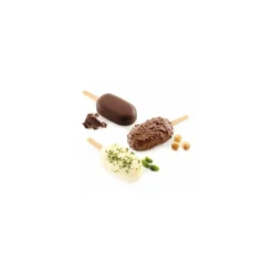 Moule Silikomart 4 mini glaces classic 7,3 x 3,8 x 2,5 cm