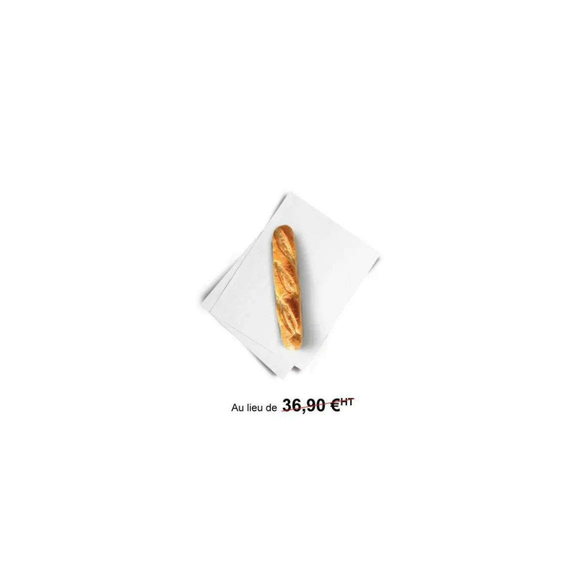 Mousseline blanche 30 g/m² format 33 x 50 cm - par 10 kg
