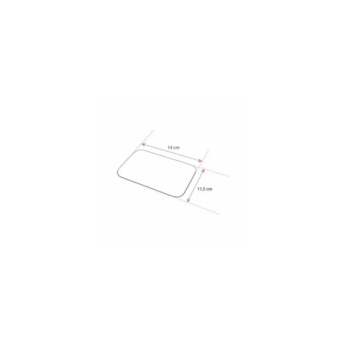 Opercule aluminium/carton pour barquette BO 450 - par 100