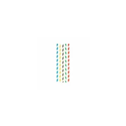 Paille papier assortie Ø 0,6 x 20 cm - par 250