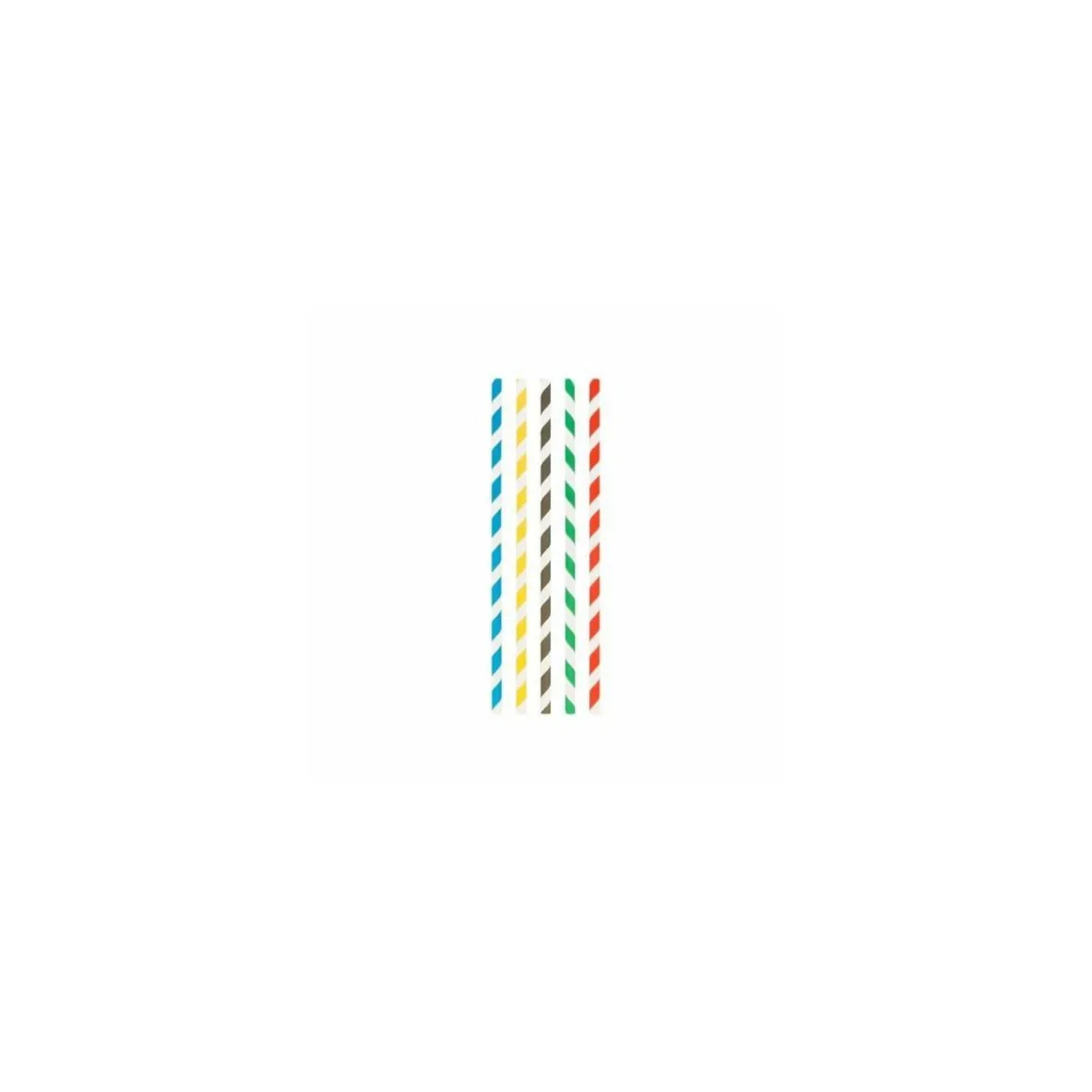 Paille papier assortie Ø 0,6 x 20 cm - par 250