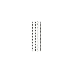 Paille papier franges et pois - par 200