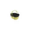 Panier avec anses bois et tissu 36 x 25 x 15 cm- par 30