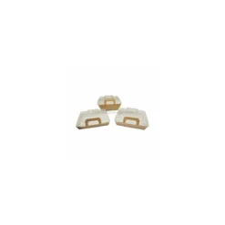 Panier chaud kraft brun ingraissable 1000 ml avec couvercle - par 150