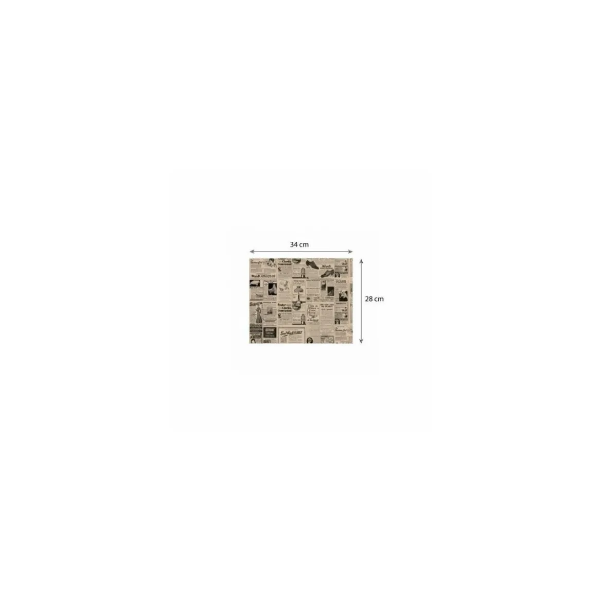 Papier ingraissable journal 32 g/m² feuilles 34 x 28 cm - par 1000