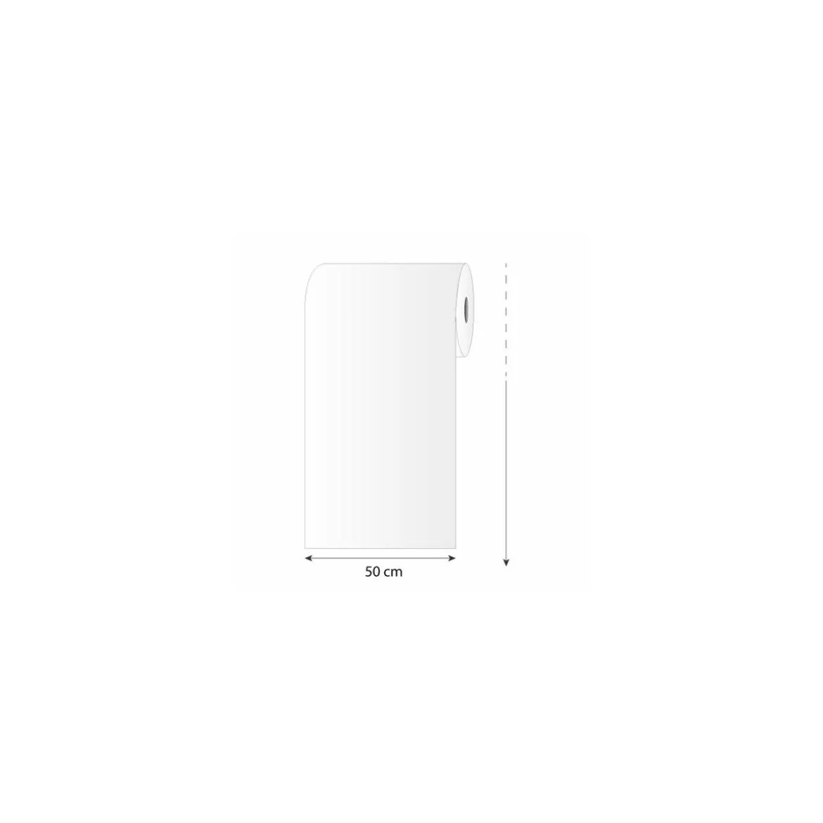 Papier paraffiné 1 face "Qualité premium" 50 g/m² bobine 50 cm x 363 m - par 10 kg