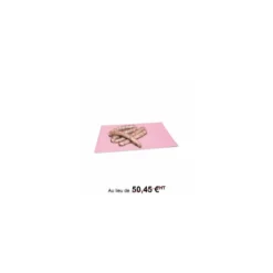 Papier paraffiné 1 face rose 50 g/m² feuilles 66 x 50 cm - par 10 kg