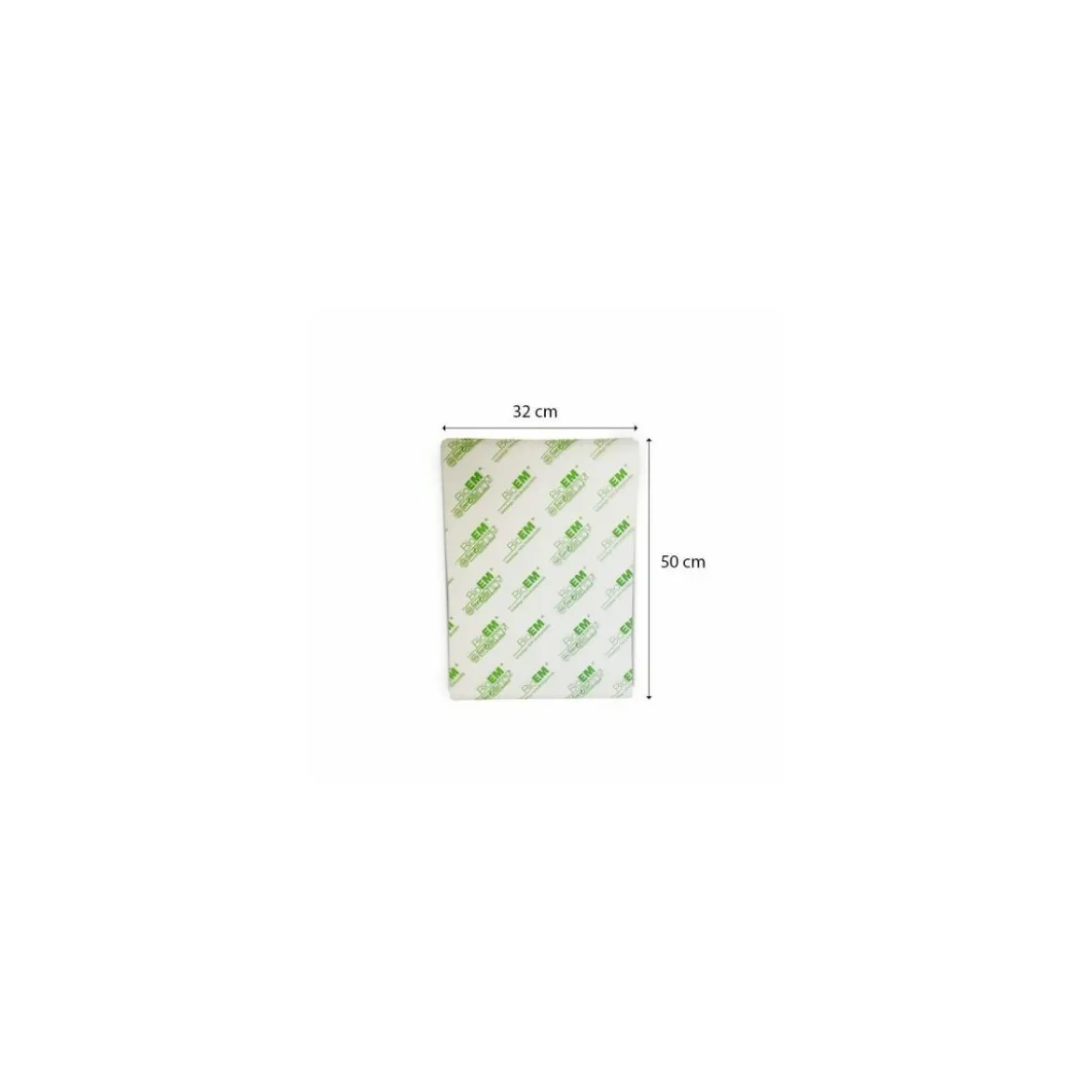 Papier paraffiné végétal "Bio EM" 60 g/m² feuilles 50 x 32 cm - par 15 kg