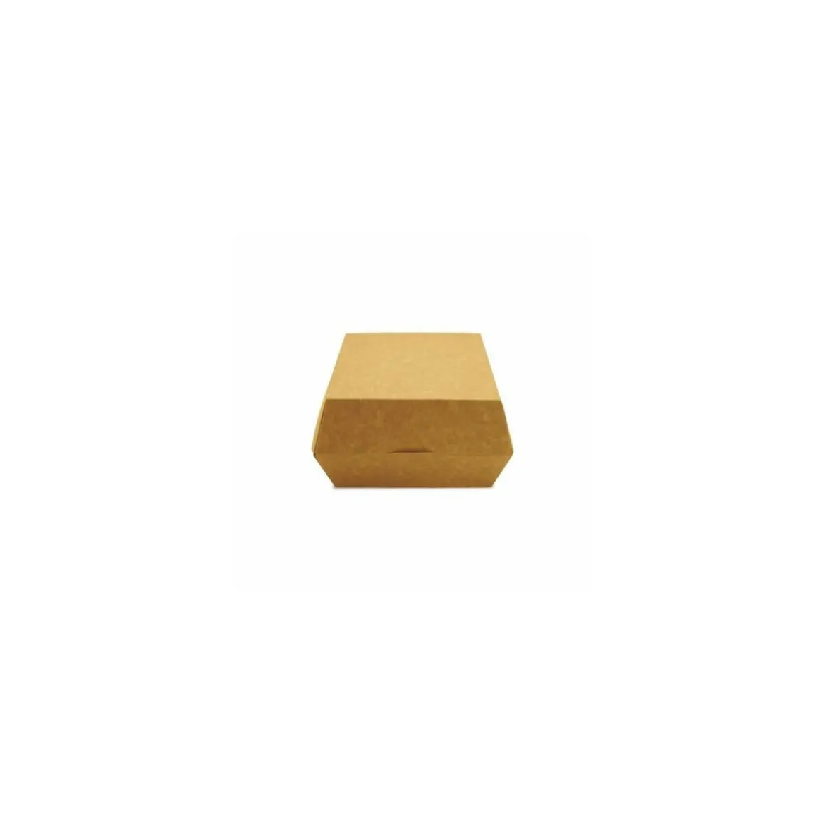 Petite boîte hamburger kraft brun 9,8 x 9,8 x 7 cm - par 450