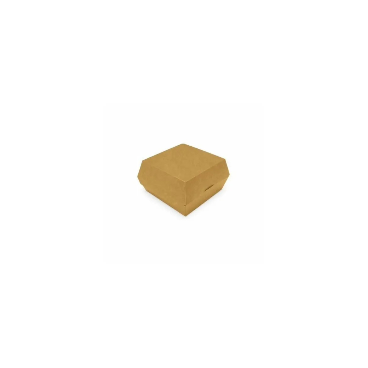 Petite boîte hamburger kraft brun 9,8 x 9,8 x 7 cm - par 450