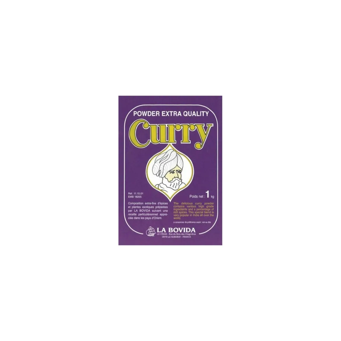 Épices curry BOVIDA - par 1 kg