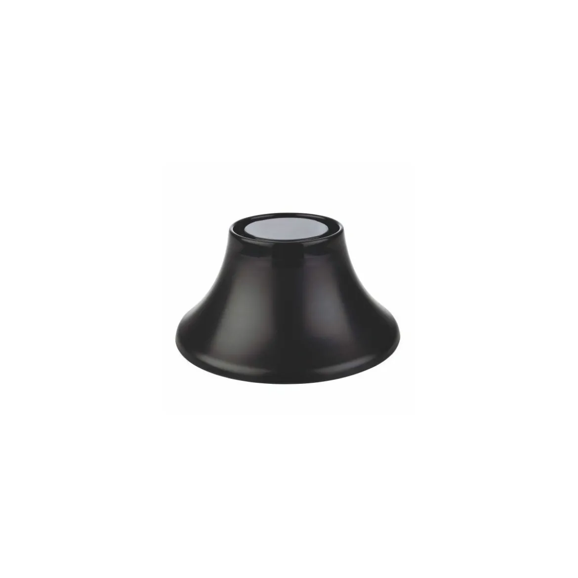 Pied Frida mélamine bois/noir H. 8 cm
