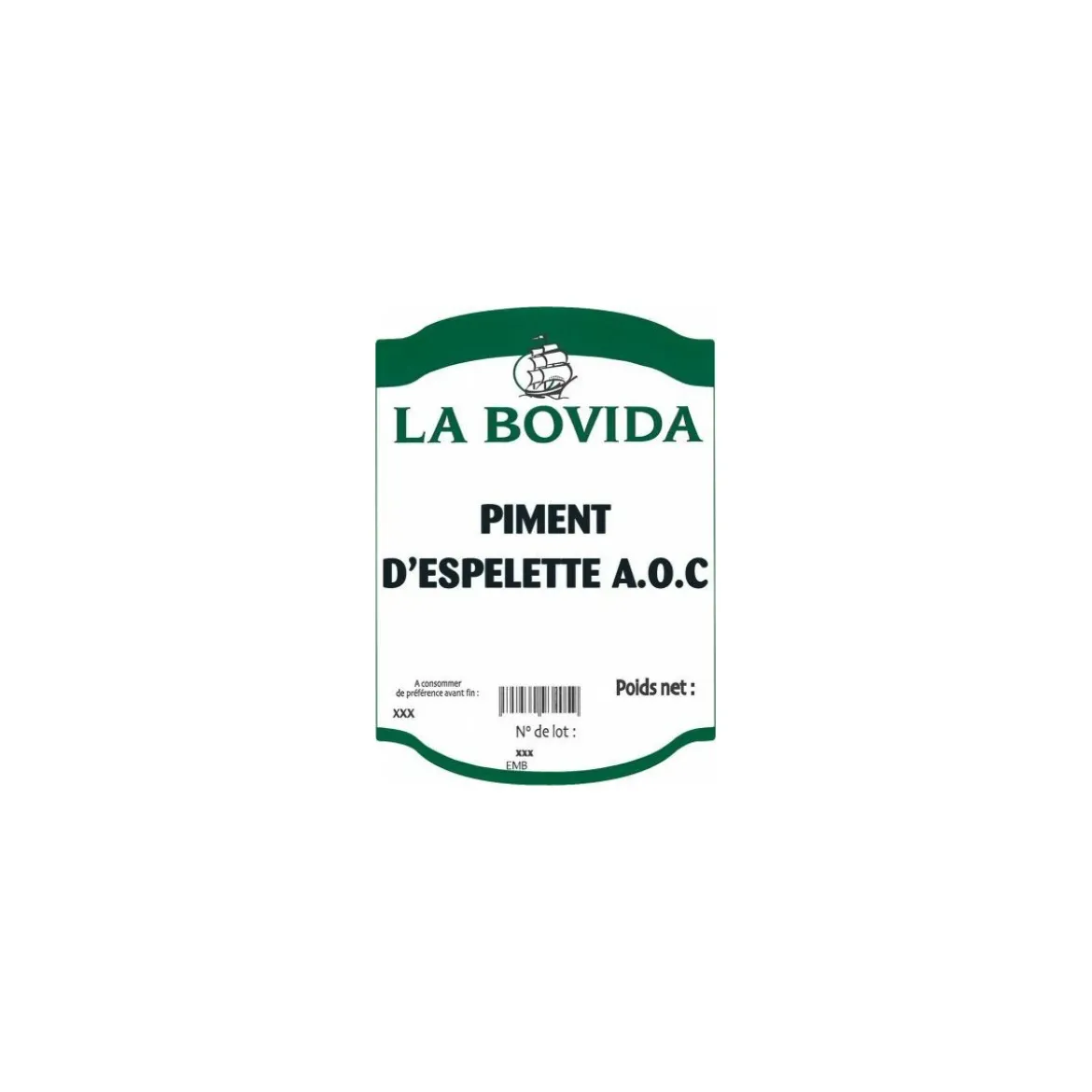 Piment d'Espelette A.O.C. pulvérisé - par 250 g