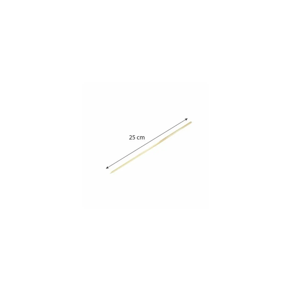 Pique à brochette hêtre 25 cm ø 3,8 mm - par 1000