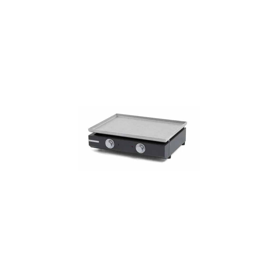 Plancha électrique Pro inox 2 zones
