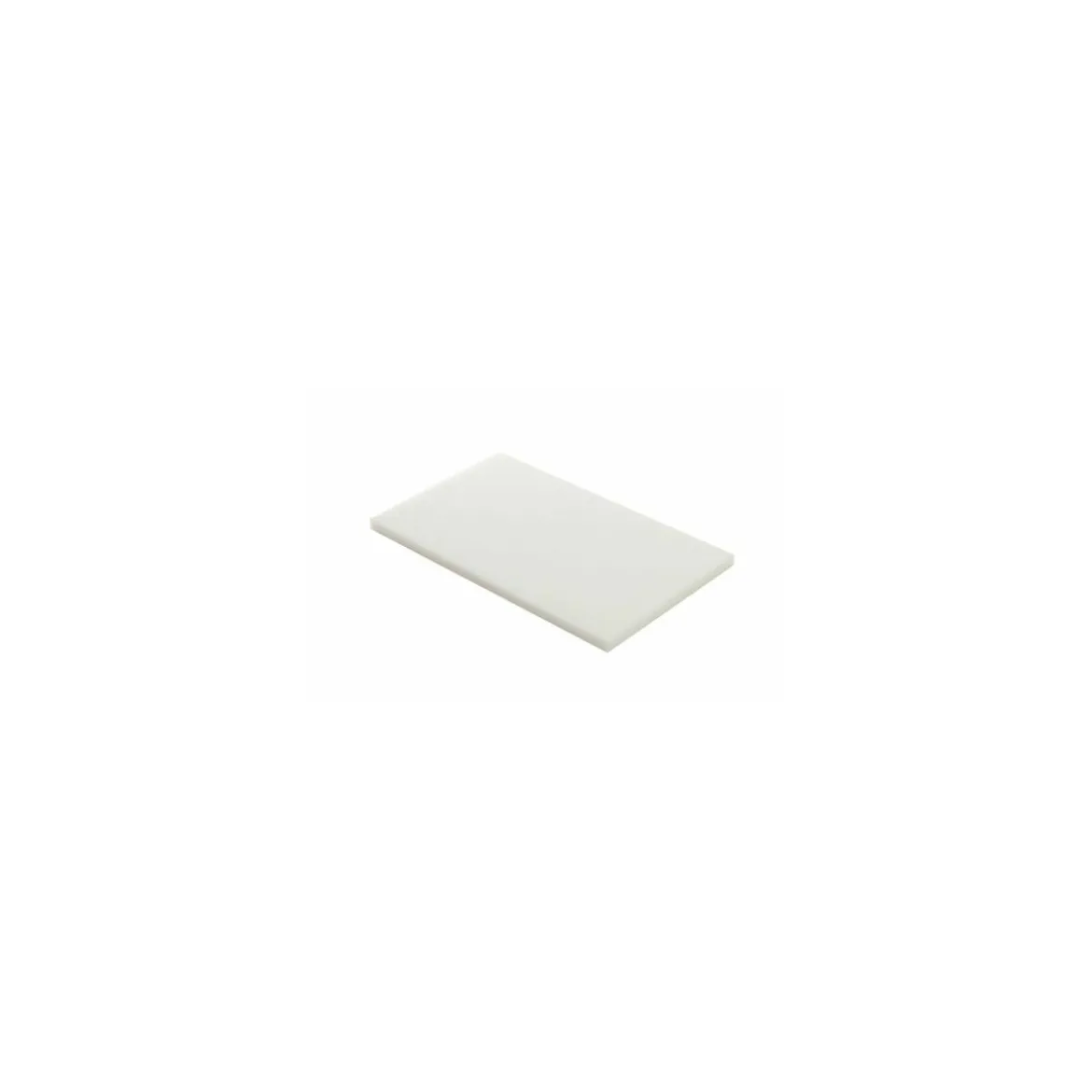 Planche de découpe PEHD blanche 140 x 60 x 2,5 cm
