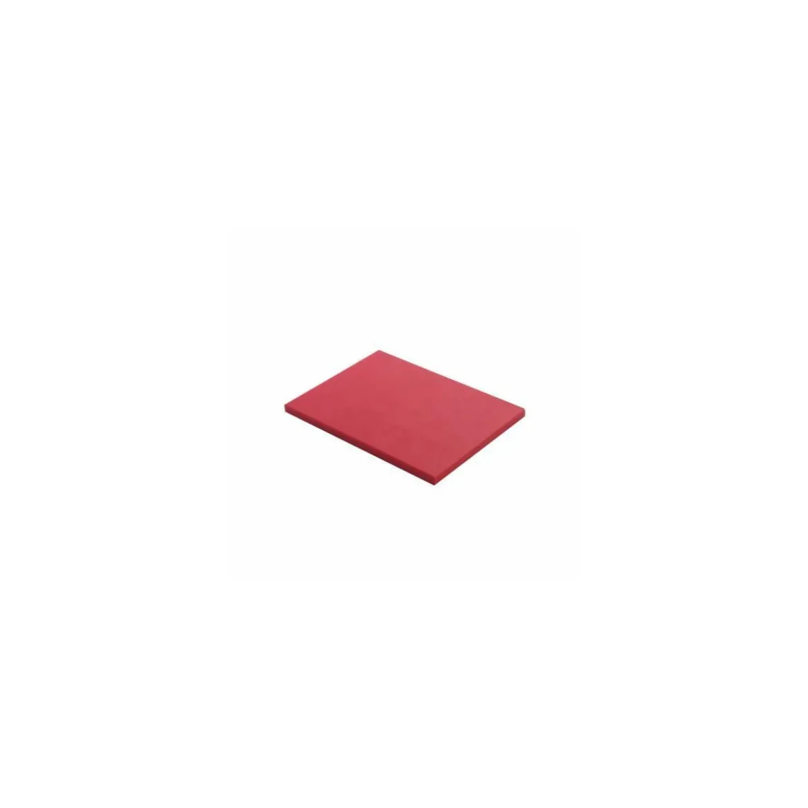 Planche de découpe PEHD rouge 60 x 40 x 2 cm