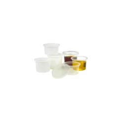 Plastipot blanc PS 12,5 cl - par 100