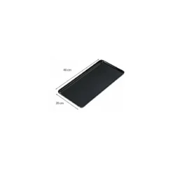 Plat ABS noir 40 x 20 x 2 cm