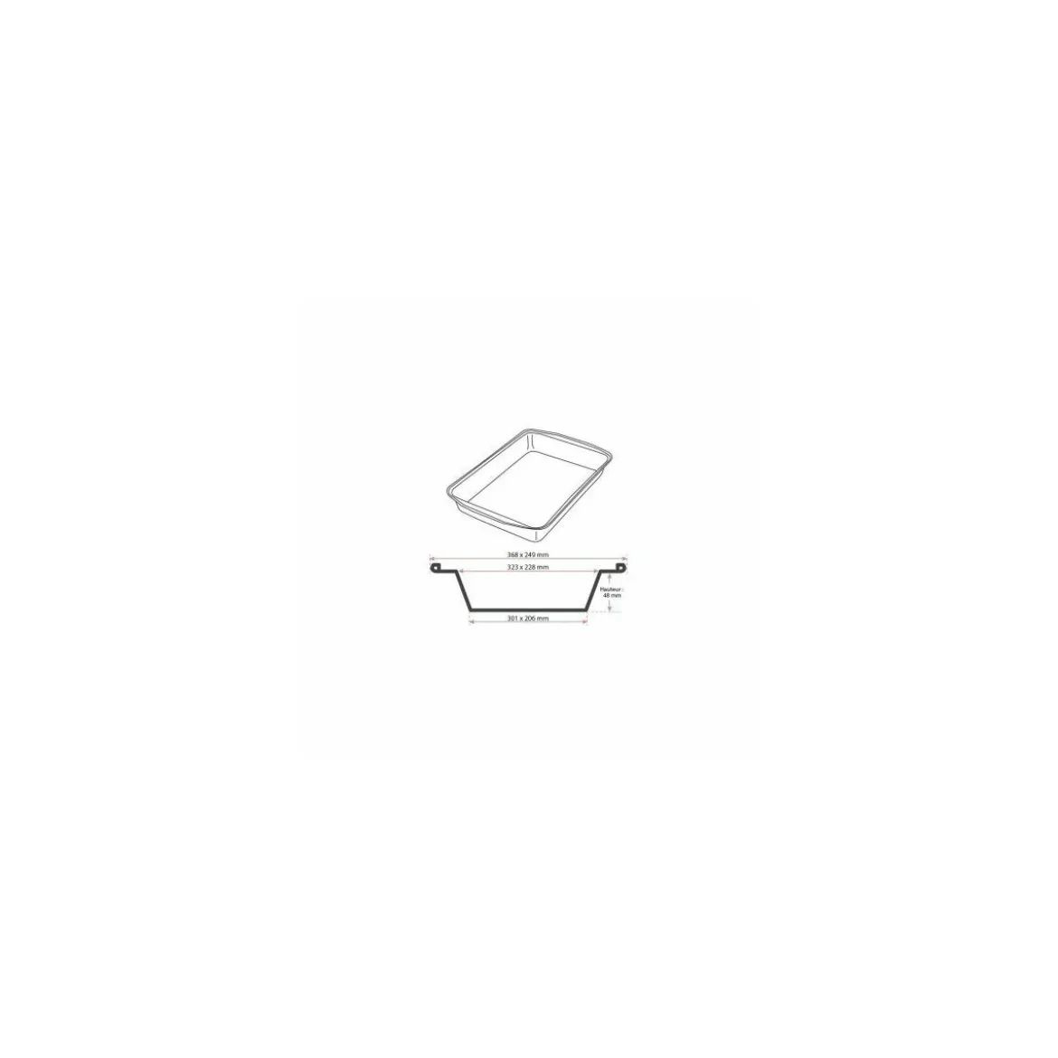 Plat aluminium cuivre Ready2Cook 3232 ml (PL3150) - par 100