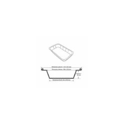 Plat aluminium 3600 ml - par 100
