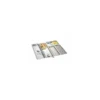 Plat angles arrondis inox 55 x 22 x 2 cm