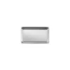 Plat angles arrondis inox 44 x 27 x 4 cm