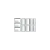 Plat angles coupés inox 42 x 18 x 1,5 cm