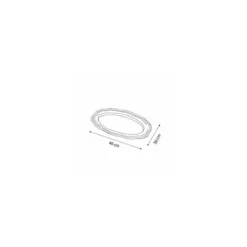 Plateau argenté régence PET 46 x 30 cm - par 50