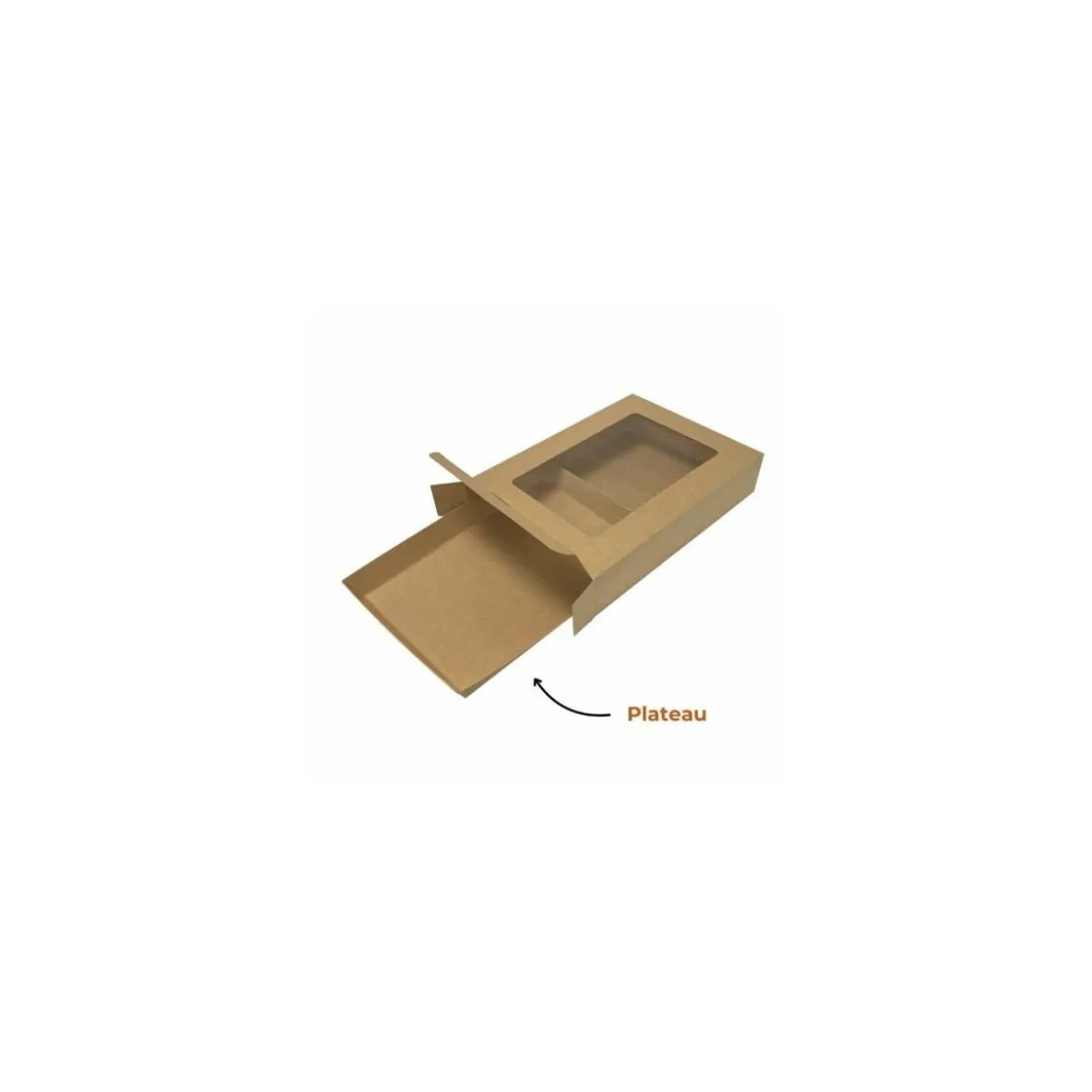 Plateau carton pour boîte moyenne - par 50