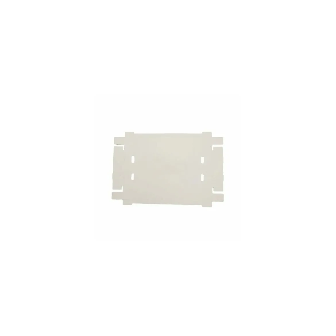 Plateau de transport carton blanc 64 x 42 x 10 cm - par 50