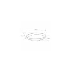 Plateau fruits de mer ovale 70 x 40 cm - par 25
