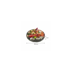 Plateau fruits de mer rond noir ø 35 cm - par 30
