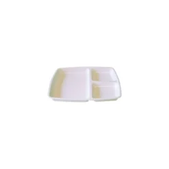 Plateau mélamine 3 compartiments 25 x 21 x 2,5 - par 6