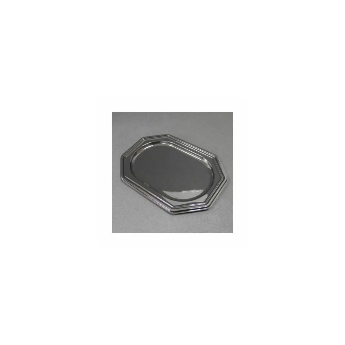 Plateau octogonal PET noir 350 x 250 mm - par 50