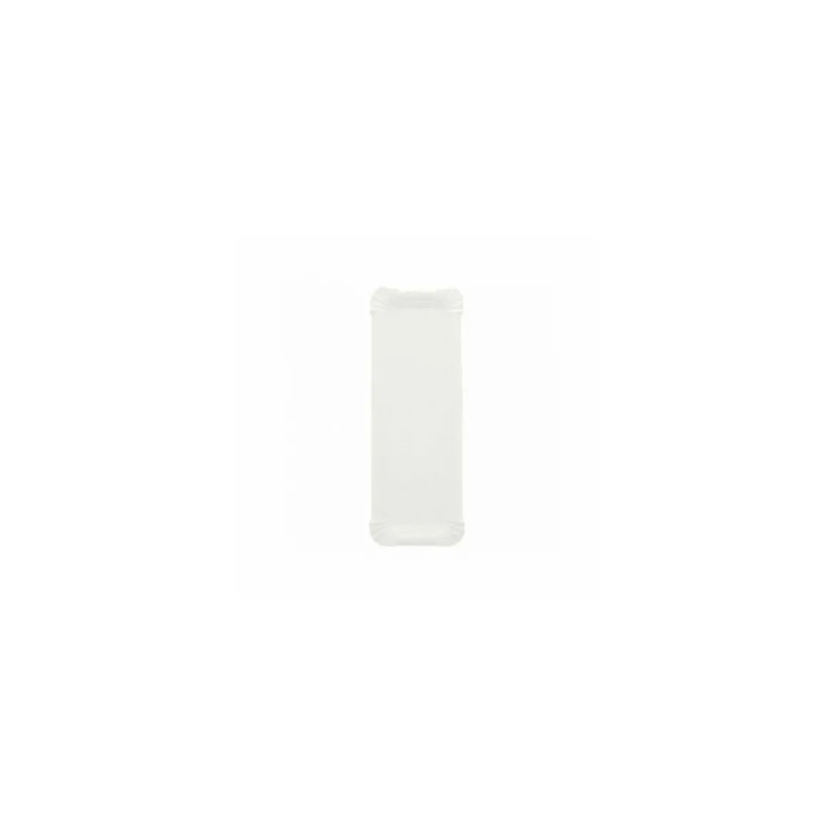 Plateau ravier carton blanc format "hot-dog" 23 x 8 cm - par 250