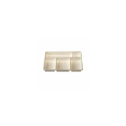 Plateau repas 5 compartiments PLA 29 x 22,4 x 3 cm - par 50