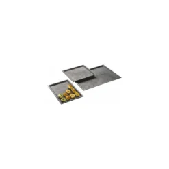 Plateau texturé ardoise ps noir 24 x 24 cm - par 10