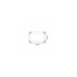 Plateau traiteur carton or 25 x 34 cm - par 25