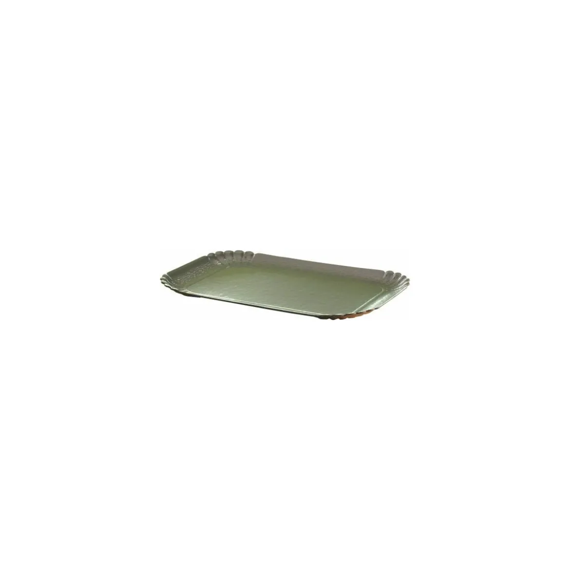 Plateau traiteur en carton double face argent / or 19 x 28 cm - par 25