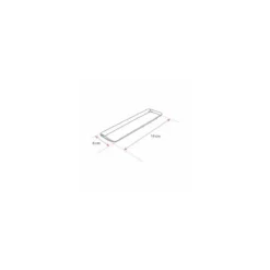 Plateau traiteur rectangulaire métallisé 19 x 6 cm - par 20