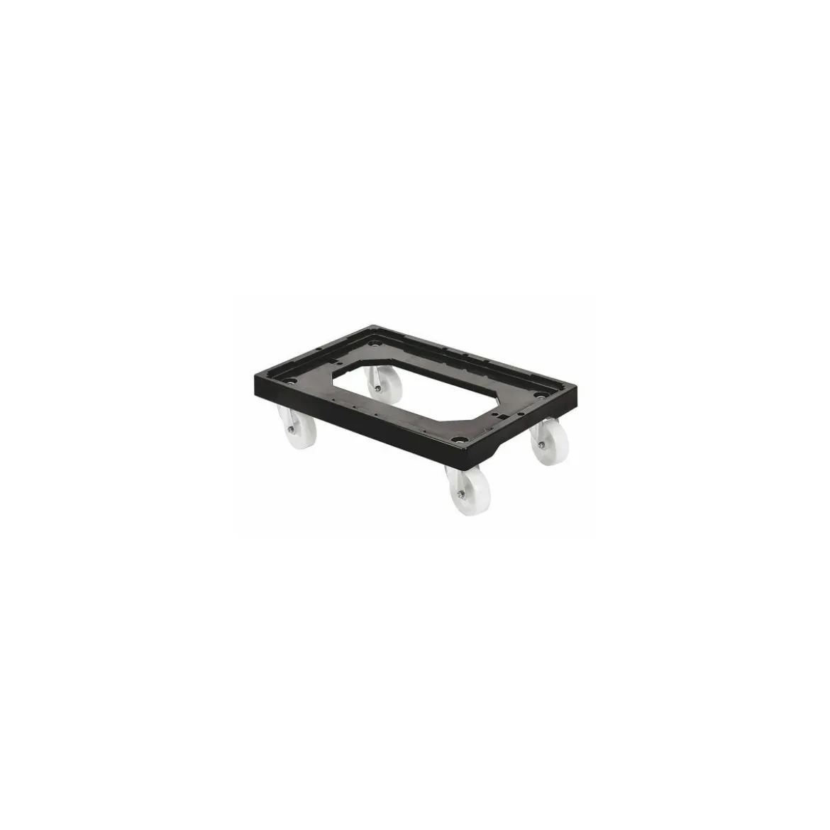 Plateforme roulante avec chape acier noire