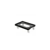 Plateforme roulante chape inox noir 60 x 40 cm