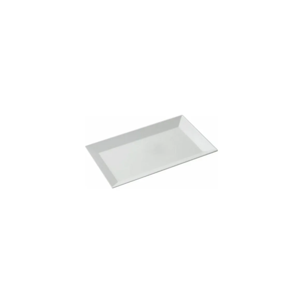 Plat glacière mélamine blanc 26 x 16,5 x 2 cm