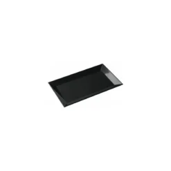 Plat glacière mélamine noir 26 x 16,5 x 2 cm